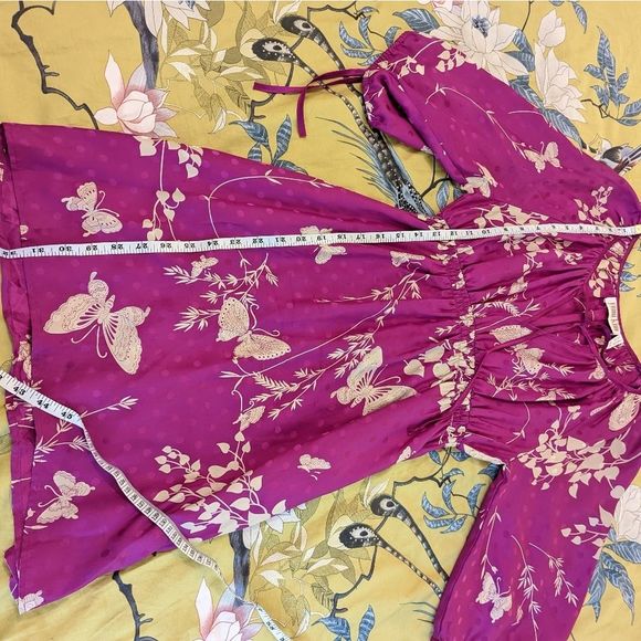Yumi Kim butterfly print silk dress xs - Picture 5 of 6